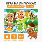 Игра на липучках «Кто где живёт?» с мягкими деталями - Фото 1
