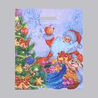 Пакет "Праздничный", полиэтиленовый с вырубной ручкой, 38 х 47 см, 60 мкм - Фото 1