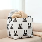 Корзинка для игрушек «Зайка», 32×32×32 см - Фото 1