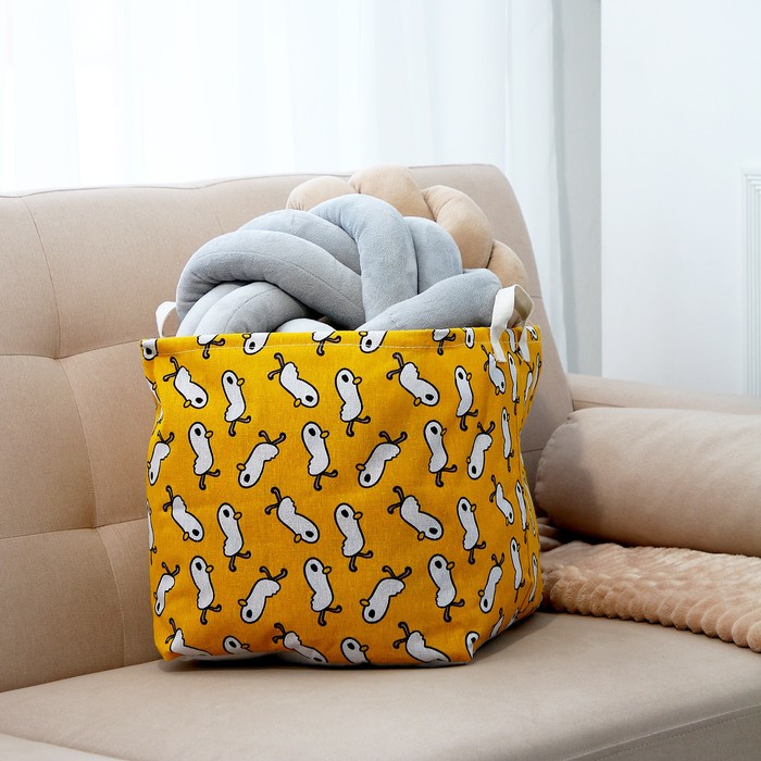 Корзинка для игрушек «Птенчик», 32×32×32 см - Фото 1