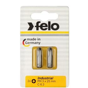 

Бита Felo 02203036, крестовая, серия Industrial, PH 3X25 мм, 2 шт.