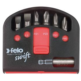 

Набор бит Felo 02060116, серия Industrial, с держателем бит, SL/PZ/PH, в кейсе Swift, 7 шт. 535335