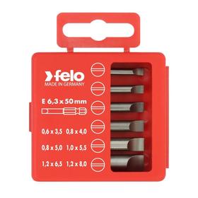 

Набор бит Felo 03091516, серия Industrial, SL 0.6-1.2, 50 мм, в кейсе, 6 шт.