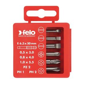 

Набор бит Felo 03092516, серия Industrial, SL/PZ/PH, 50 мм, в кейсе, 6 шт.