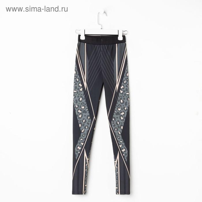Леггинсы женские спортивные KAFTAN Move, р. 46, хаки/чёрный