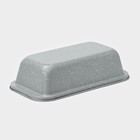 Форма для выпечки Доляна «Мрамор», 1.34 л, 25×13×6.5 см, антипригарное покрытие, серая - Фото 4