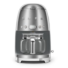 Кофеварка Smeg DCF02SSEU, капельная, 1050 Вт, 1.4 л, 10 чашек, серебристая