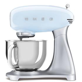 Миксер Smeg SMF02PBEU, планетарный, 800 Вт, 4.8 л, регулировка скорости, голубой