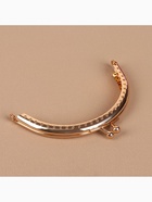 Фермуар пришивной «Полукруг», 10 см, цвет золотистый - Фото 2