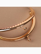 Фермуар пришивной «Полукруг», 10 см, цвет золотистый - Фото 3