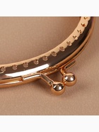 Фермуар пришивной «Полукруг», 10 см, цвет золотистый - Фото 4