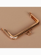 Фермуар пришивной «Прямоугольник», 10 см, цвет золотистый - Фото 2