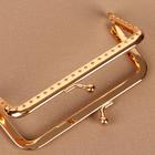 Фермуар пришивной «Прямоугольник», 10 см, цвет золотистый - Фото 4