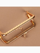 Фермуар пришивной «Прямоугольник», 10 см, цвет золотистый - Фото 3