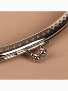 Фермуар пришивной «Полукруг», 20 см, цвет серебряный - Фото 4