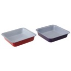 Форма для выпечки Доляна «Флёри. Квадрат», 25,5×5 см, антипригарное покрытие, цвет МИКС - Фото 2