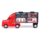 Гараж детский «Грузовик «Перевозчик», 2 металлические машинки и дорожные знаки, МИКС - Фото 2