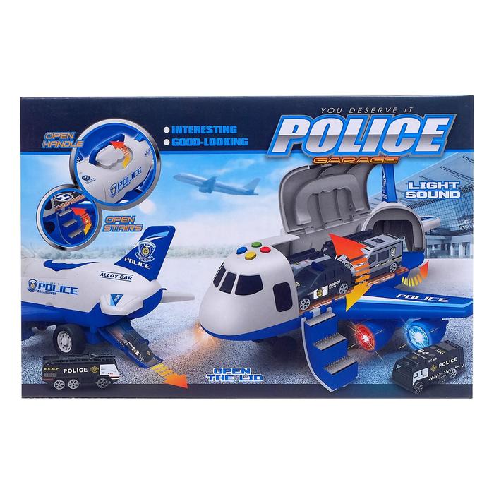Парковка «Полицейский самолет», световые и звуковые эффекты - фото 1907140320
