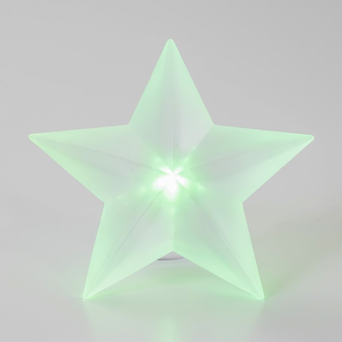 Ночник "Звезда" LED от батареек белый 8,5х9х3,5 см - фото 1905691285