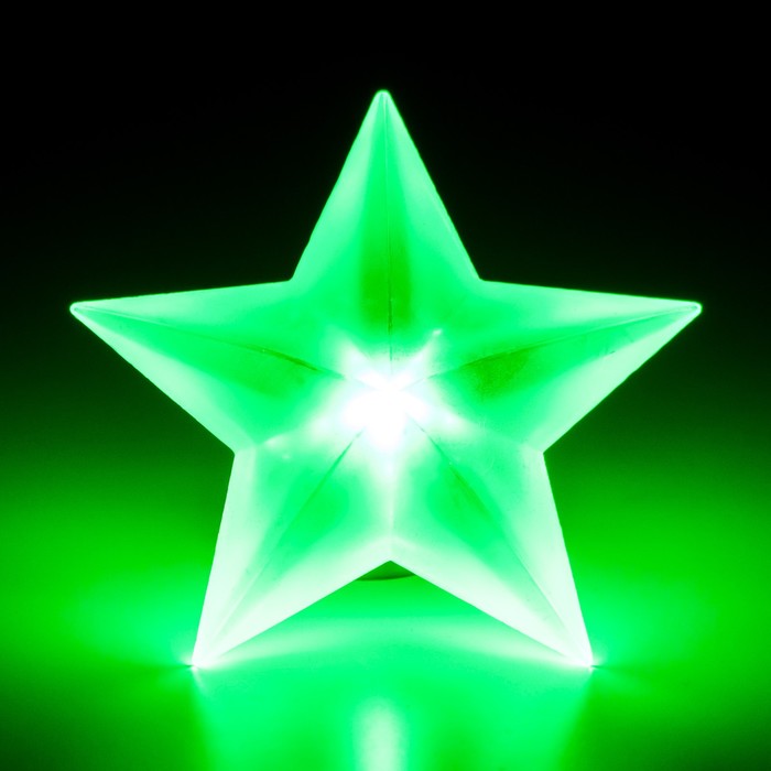 Ночник "Звезда" LED от батареек белый 8,5х9х3,5 см - фото 1905691288