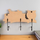 Крючки декоративные дерево "Очковая сова на веточке" МИКС 18,5х29,5х4,5 см - фото 21120955