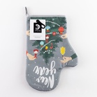 Варежка-прихватка New year 20×28 см, саржа, 100% хлопок, ватин 250 г/м² - Фото 5