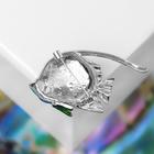 Брошь «Рыбка», цветная в серебре - Фото 2