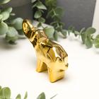 Сувенир керамика "Слонёнок" золото 5,9х10,3х2,6 см - фото 24378228