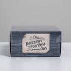 Коробка под бенто-торт с PVC крышкой, кондитерская упаковка «Present for you», 12 х 6 х 11,5 см - Фото 2