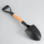 Лопата туристическая «Мастер К» штыковая, 51 см, черная, дерево - Фото 2