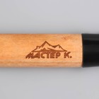 Лопата туристическая «Мастер К» штыковая, 51 см, черная, дерево - Фото 4