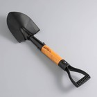 Лопата туристическая «Мастер К» штыковая, 37 см, черная, дерево - Фото 1