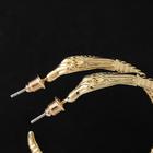 Серьги-кольца "Змея" d=4 см, цвет золото - фото 25617076