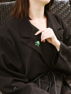 Брошь «Клевер», цвет бело-зелёный в золоте (неделимая фасовка 12 шт., цена за шт.) 5114777 Брошь «Клевер», цвет бело-зелёный в золоте (неделимая фасовка 12 шт., цена за шт.) 5114777