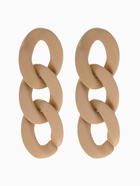 Серьги пластик «Цепь» восторг, светло-коричневые - Фото 1