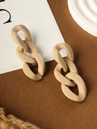 Серьги пластик «Цепь» восторг, светло-коричневые - Фото 4