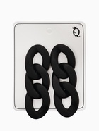 Серьги пластик «Цепь» восторг, малая, цвет чёрный - Фото 3