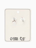 Серьги кольца тройные QF «Боттега», d=3.5, красные  (артикул 5121178)  большой выбор товаров оптом и в розницу по низким ценам с доставкой