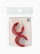 Серьги кольца тройные QF «Боттега», d=3.5, красные  (артикул 5121178)  большой выбор товаров оптом и в розницу по низким ценам с доставкой