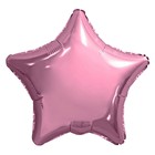 Шар фольгированный 19", звезда, цвет нежно-розовый - фото 301436245