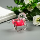 Фонарик брелок для ключей на кольце «Единорог», мигает, 6×2×6.5 см, МИКС 5036389