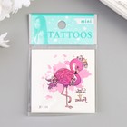 Переводная тату на тело цветная «Фламинго с цветами», 6?6 см (комплект 10 шт) - фото 22633214 Переводная тату на тело цветная «Фламинго с цветами», 6?6 см (комплект 10 шт) - фото 22633214