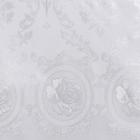 Клеёнка на стол, на тканевой основе, ширина 137 см, рулон 20 метров, толщина 0.25 мм, цвет белый - Фото 3