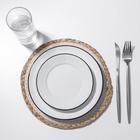 Салфетка сервировочная на стол Доляна «Мэг», 25×25 см, белая - Фото 3