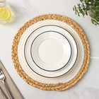 Салфетка сервировочная на стол Доляна «Мэг», d=30 см, белая - Фото 2