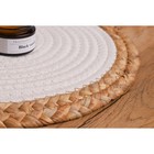 Салфетка сервировочная на стол Доляна «Мэг», d=30 см, белая - Фото 5