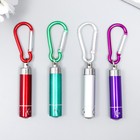 Фонарик брелок для ключей на карабине «Серебряный луч», 5.8×1.2×1.2 см - Фото 1