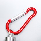 Фонарик брелок для ключей на карабине «Серебряный луч», 5.8×1.2×1.2 см - Фото 4