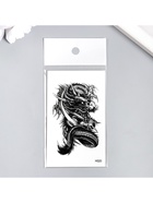 Переводная тату на тело чёрная «Чёрный дракон», 10.5?6 см (комплект 4 шт) - фото 42852622 Переводная тату на тело чёрная «Чёрный дракон», 10.5?6 см (комплект 4 шт) - фото 42852622