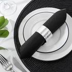 Кольцо для салфетки «Марокко», 4.8×3 см, железо, серебристое - Фото 2